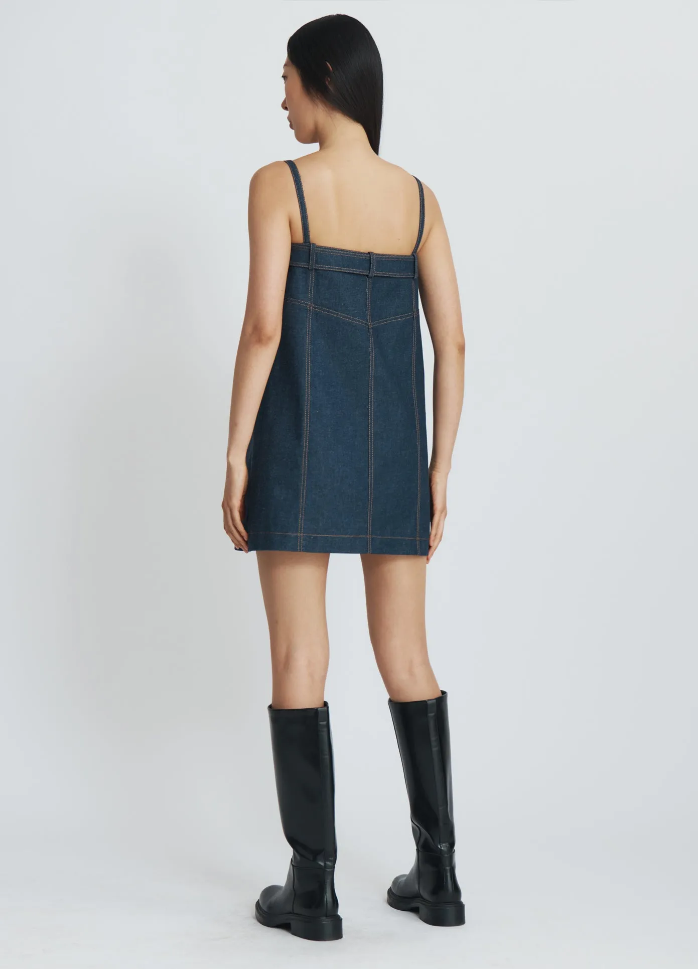 Denim Boxy Dress sold by Monse product image thumbnail 4