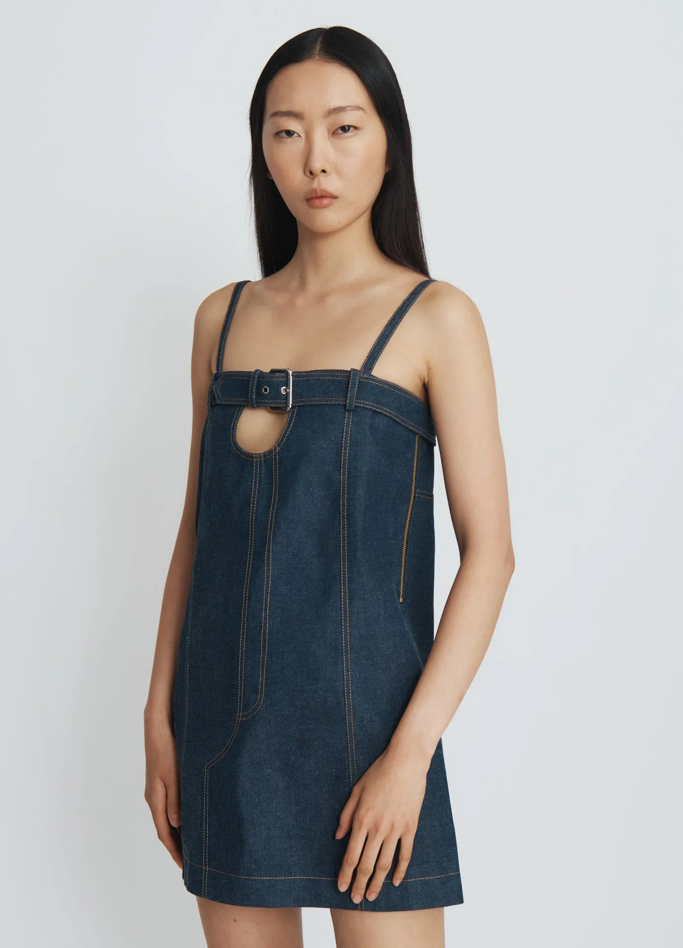 Denim Boxy Dress sold by Monse product image thumbnail 2