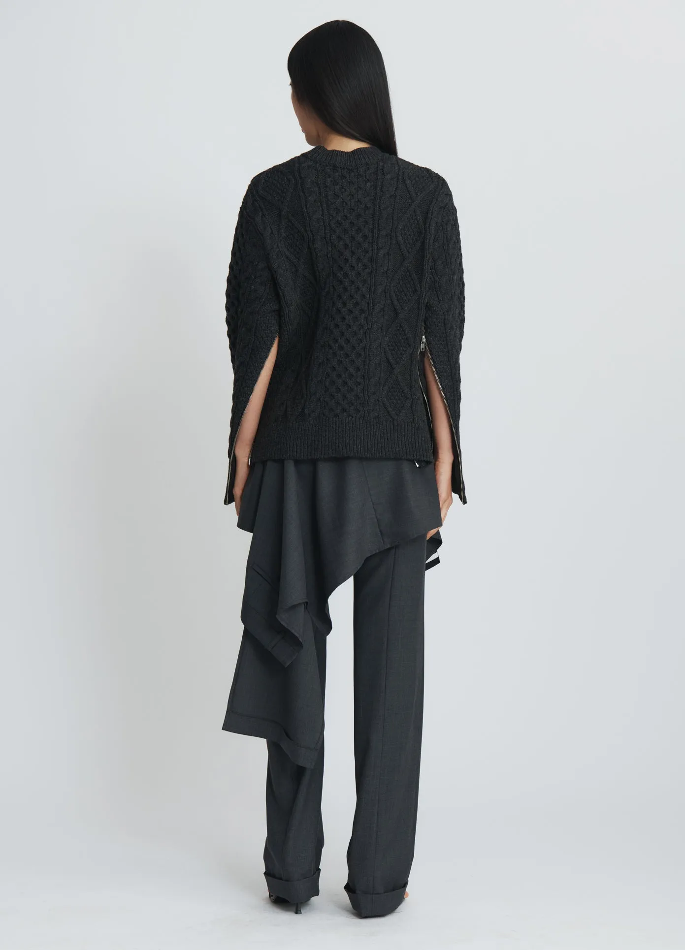 Zipper Oversized Sweater sold by Monse product image thumbnail 3