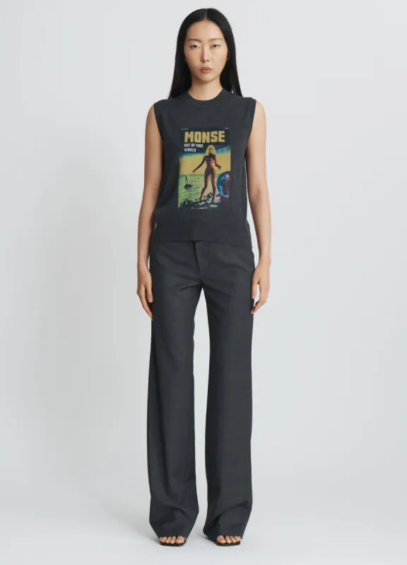 MONSE Lady Print Knitted Vest sold by Monse