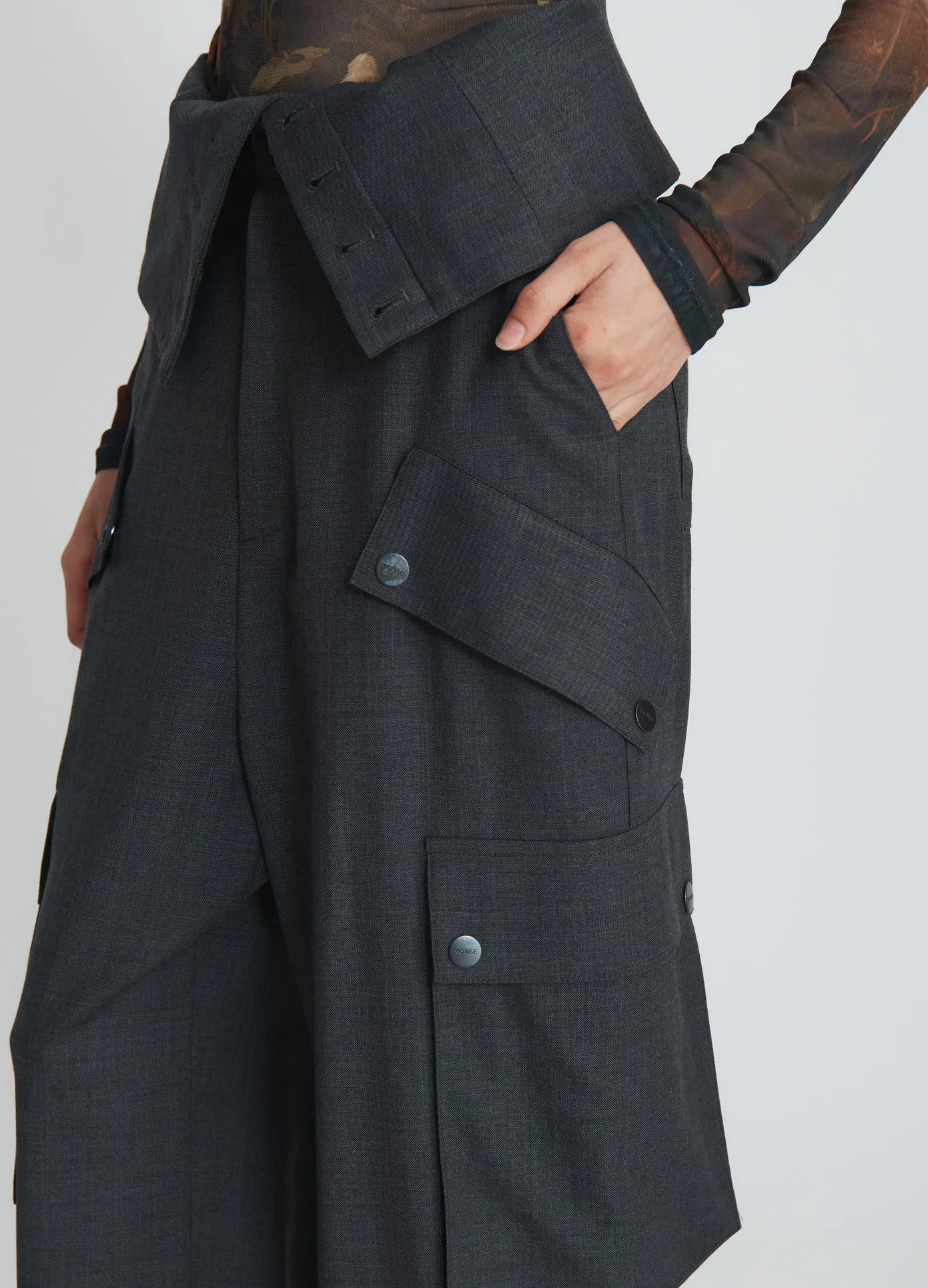 Double Waistband Cargo Pants sold by Monse product image thumbnail 2