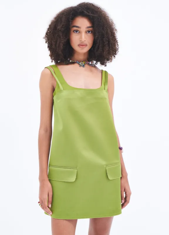 A-Line Satin Mini Dress sold by Monse