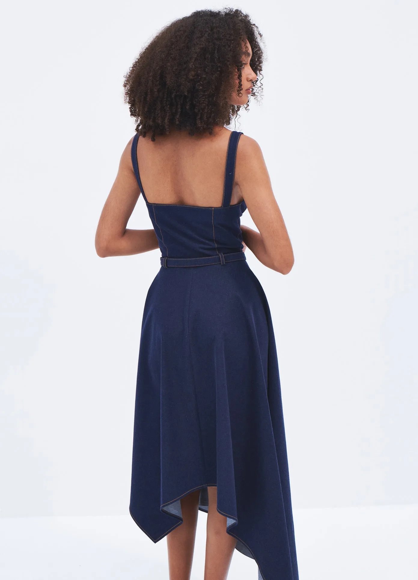 Stretch Denim Dress sold by Monse product image thumbnail 3
