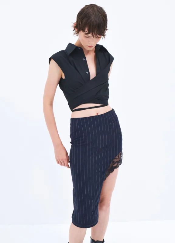 Sleeveless Draped Shirt sold by Monse