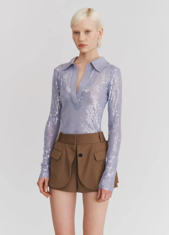 Sequin Mesh Top sold by Monse