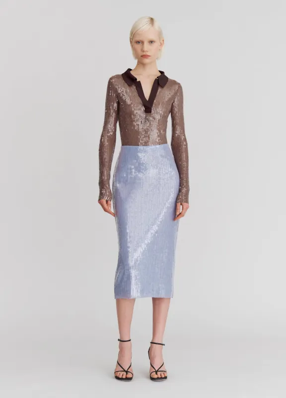 Sequin Mesh Top sold by Monse