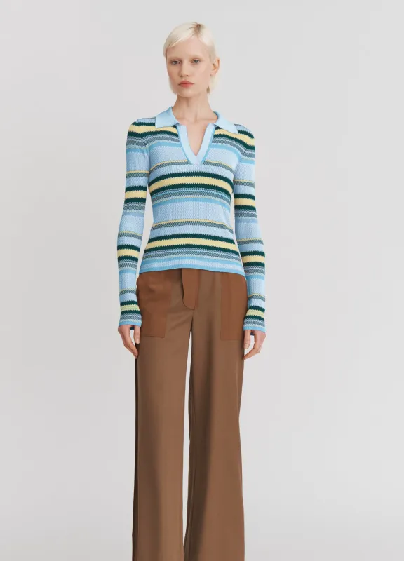 Striped Jacquard Top sold by Monse