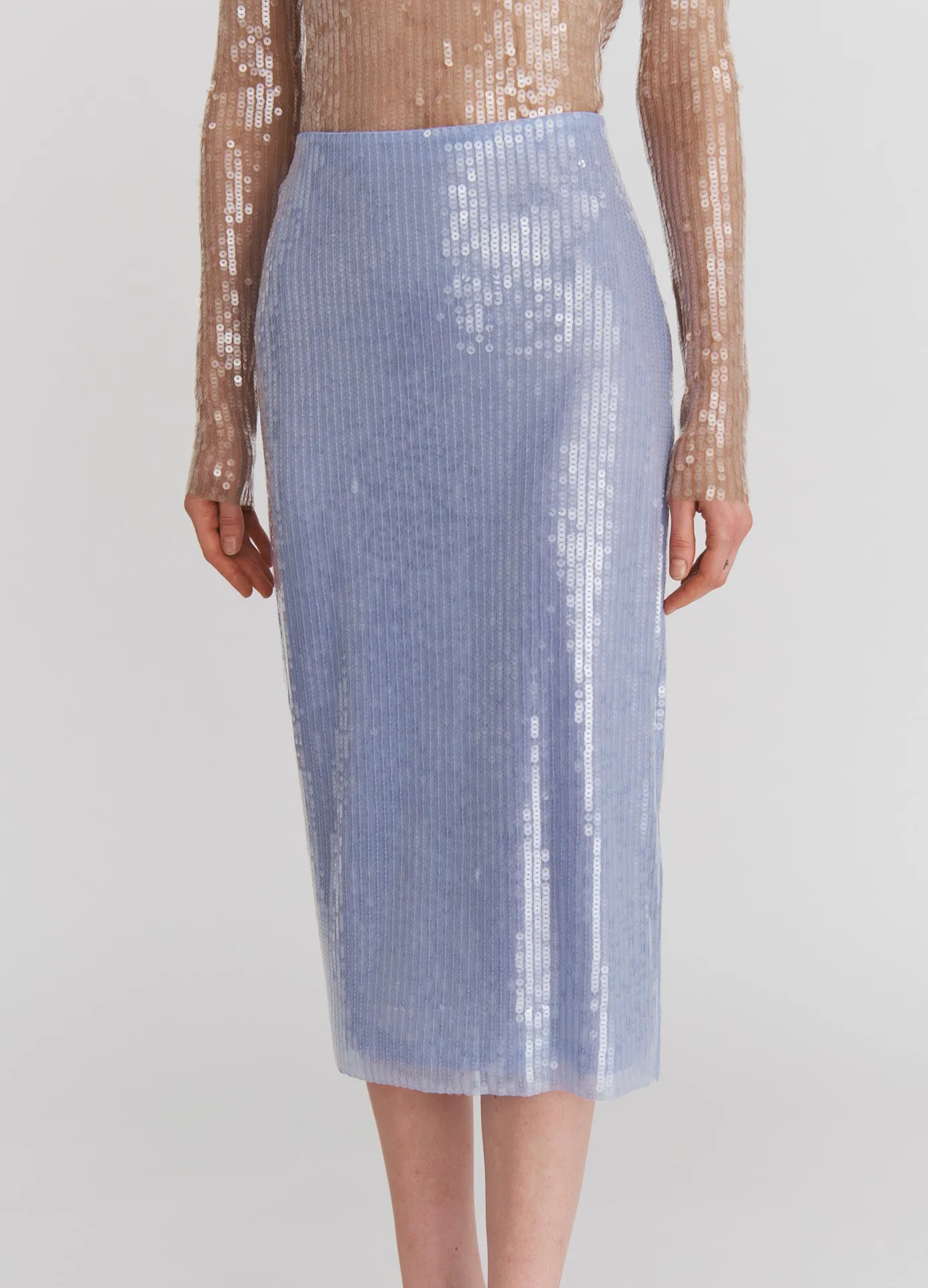 Sheer Sequin Pencil Skirt sold by Monse product image thumbnail 2