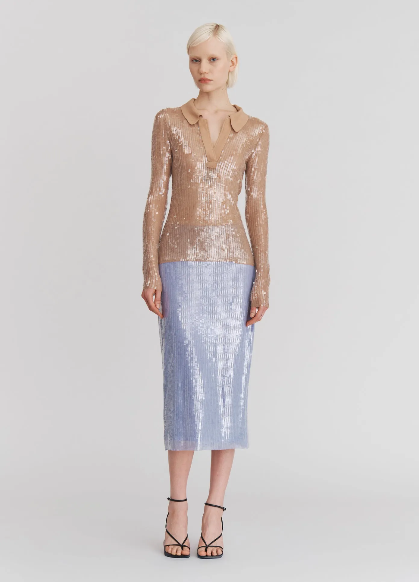 Sequin Mesh Top sold by Monse