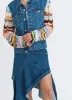Crochet Sleeves Denim Jacket sold by Monse