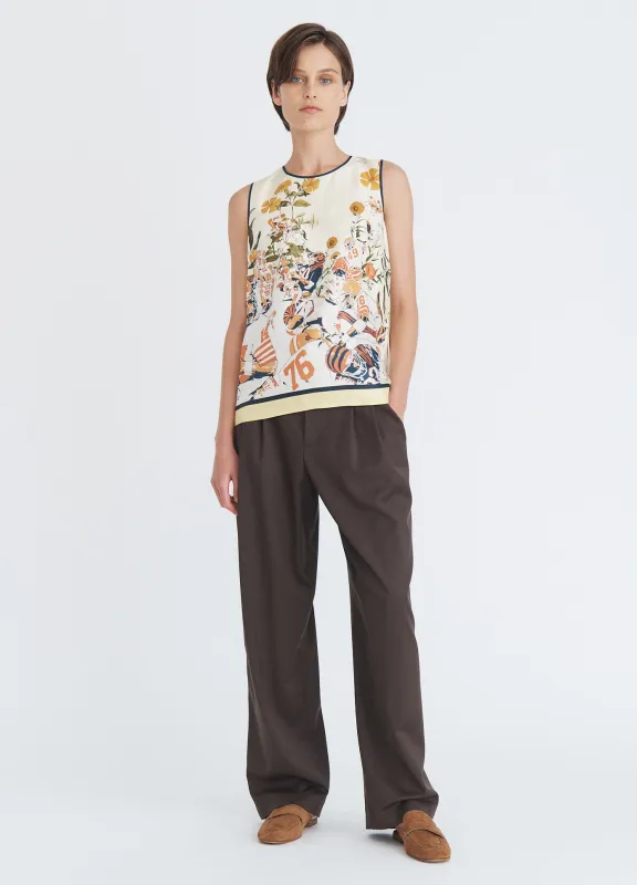 Printed Crew Neck Top sold by Monse