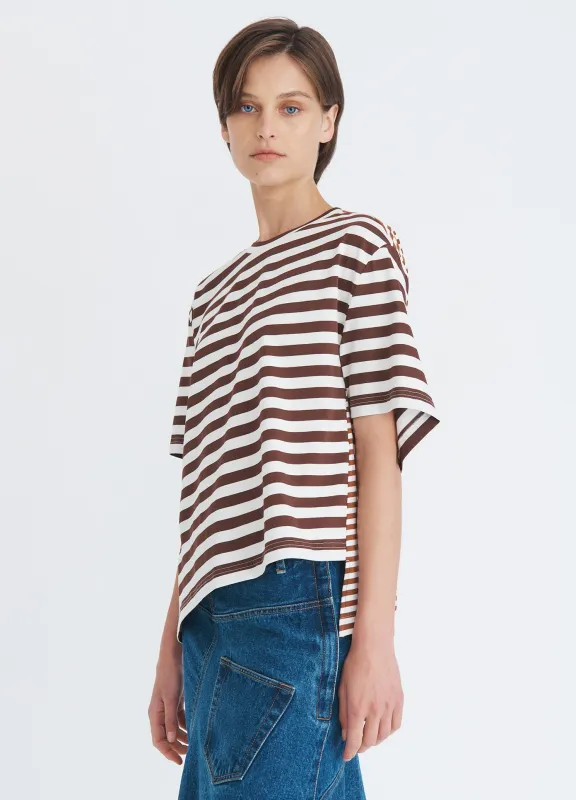 Asymmetric Twisted T-Shirt sold by Monse