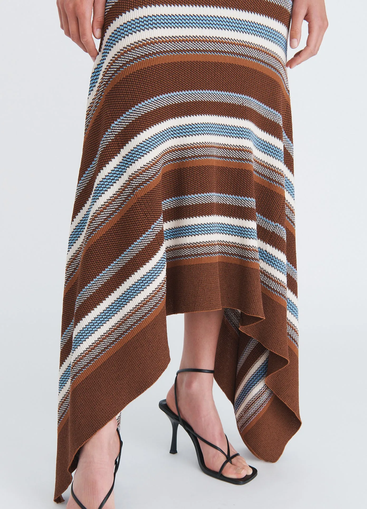 Striped Jacquard Cascade Midi Skirt sold by Monse product image thumbnail 2