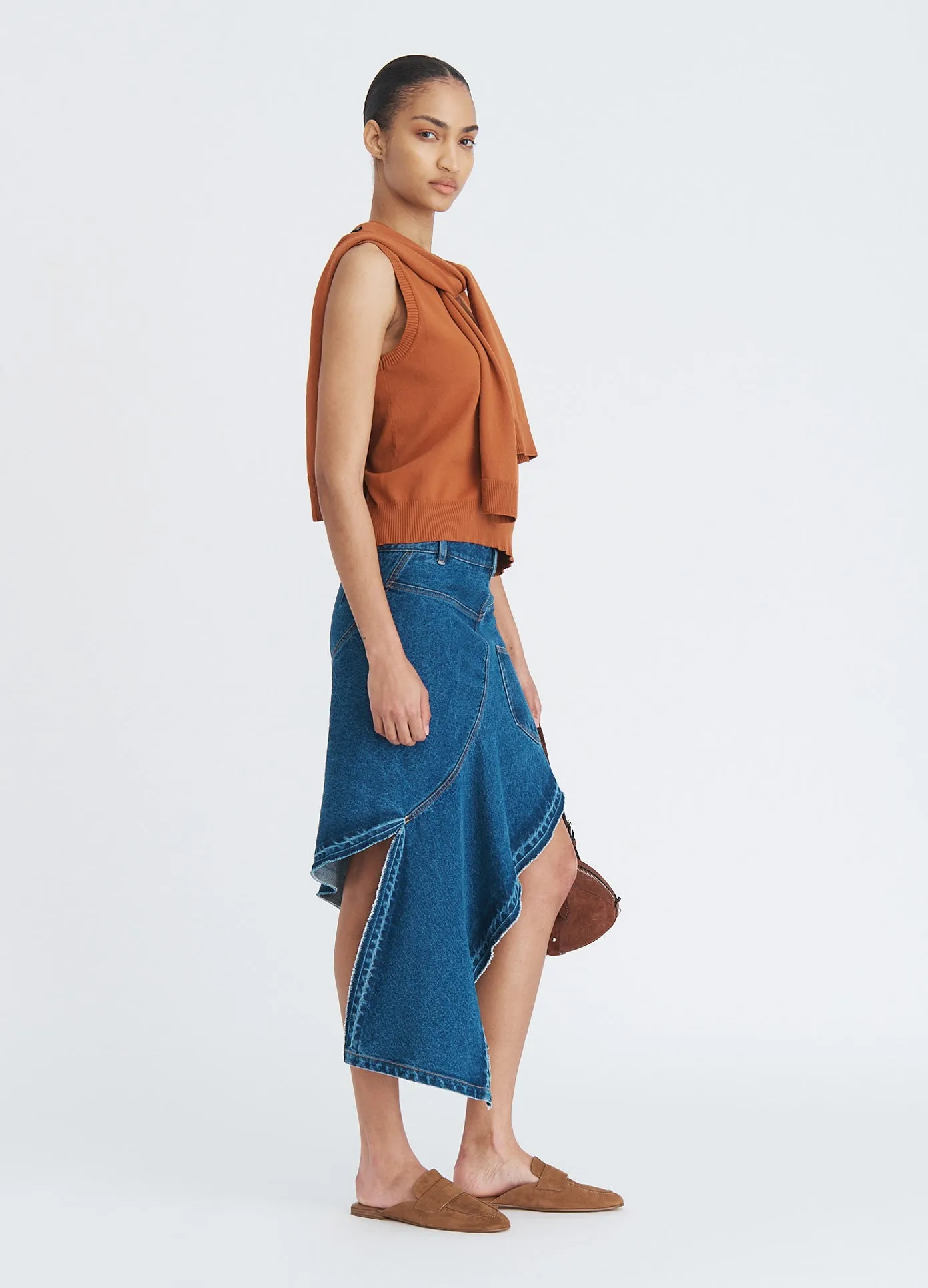 Tie Scarf Sleeveless Knit sold by Monse product image thumbnail 3