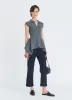 Napkin Hem Polo Knit Top sold by Monse