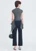 Napkin Hem Polo Knit Top sold by Monse