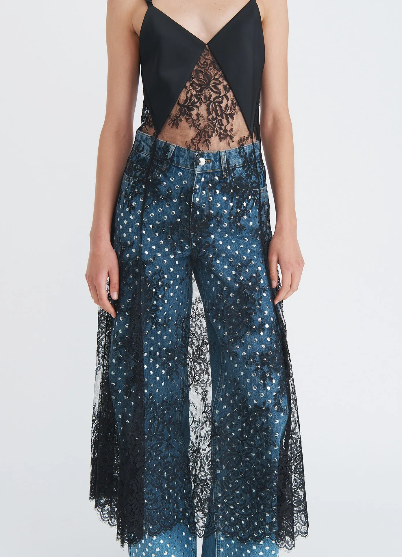 Sheer Lace Slip Dress sold by Monse product image thumbnail 2