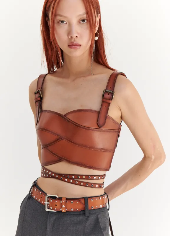 Leather Bustier sold by Monse