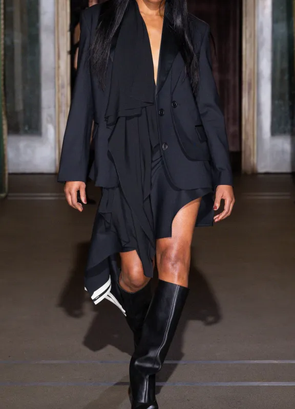 Cascade-Front Tailored Jacket made by Monse