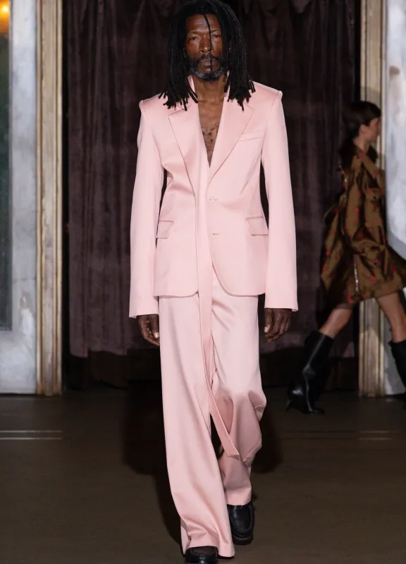 Deconstructed Tuxedo Trousers made by Monse