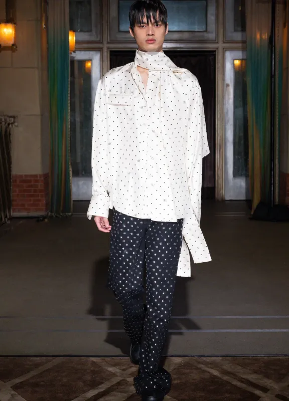 Black Denim Jean With Grommets sold by Monse