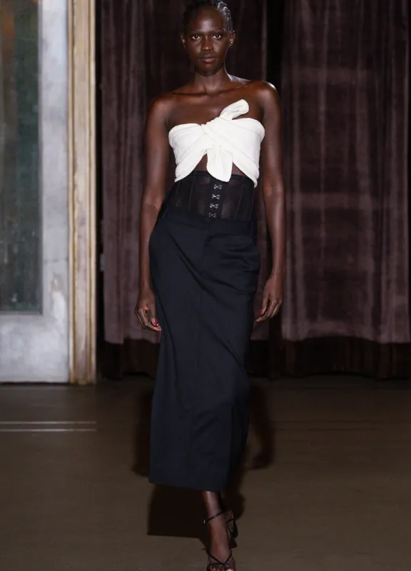 Corset Pencil Skirt sold by Monse