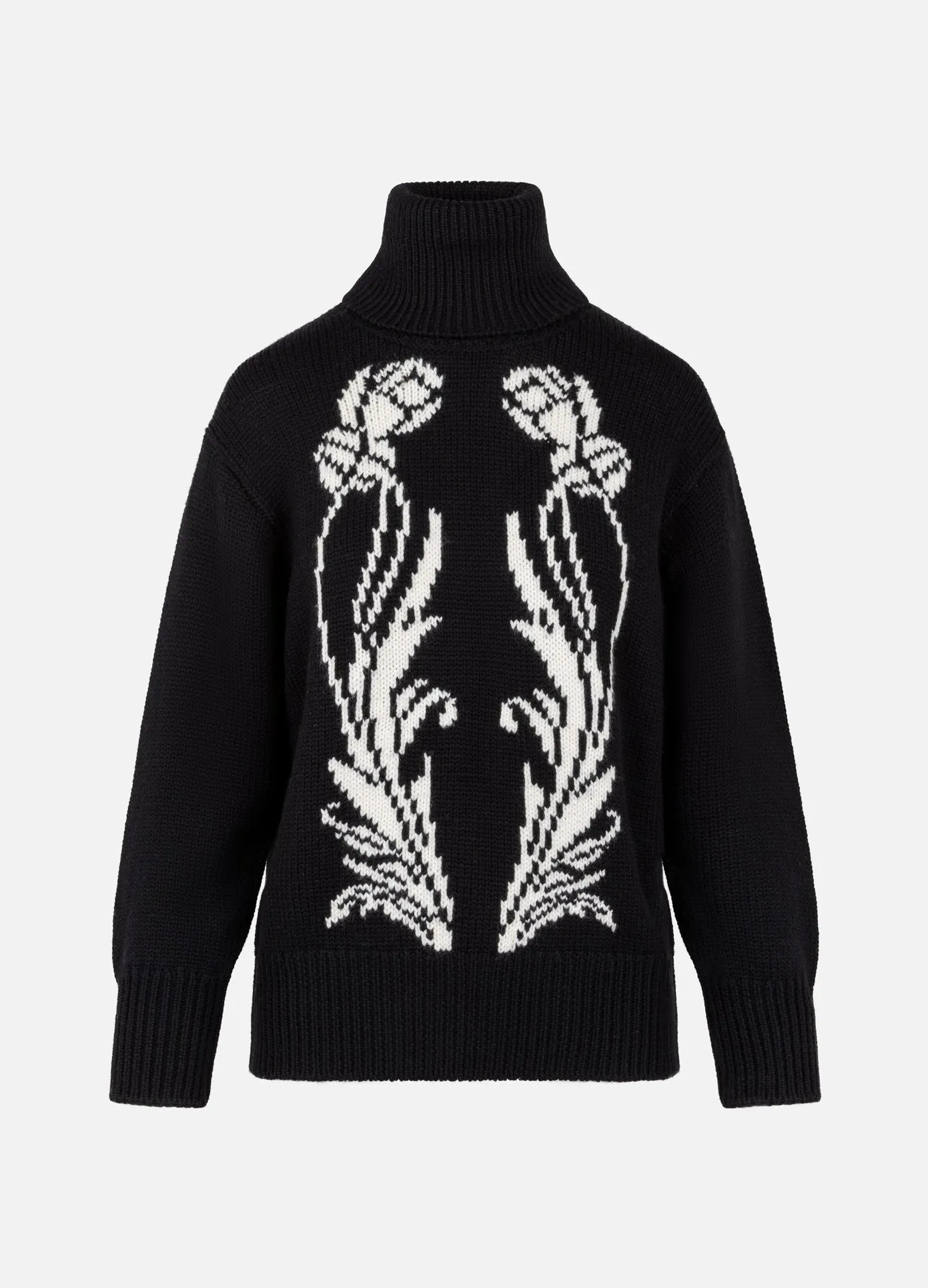 Art Deco Intarsia Knit Sweater sold by Monse product image thumbnail 2