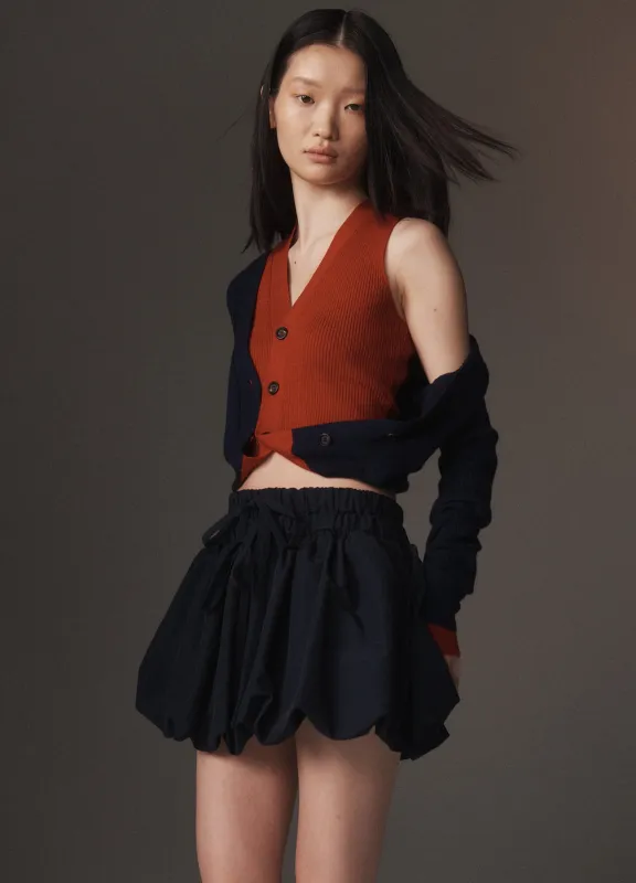 Fold-Up Ruched Bubble Skirt sold by Monse