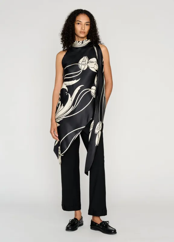 Draped Scarf Top sold by Monse