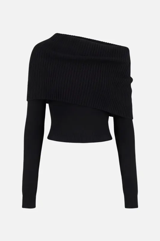 Fold-Over Backless Knit made by Monse