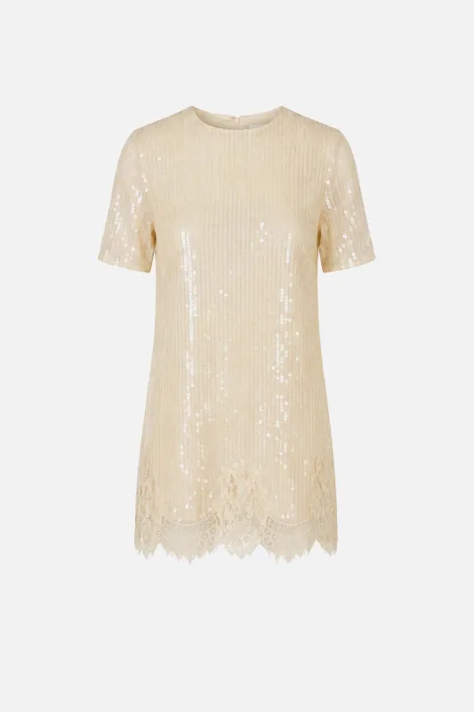 Sequin Shift Dress made by Monse