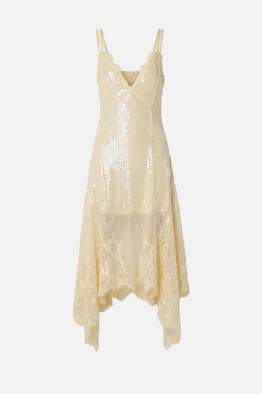 Sequin Laced Double Dress made by Monse
