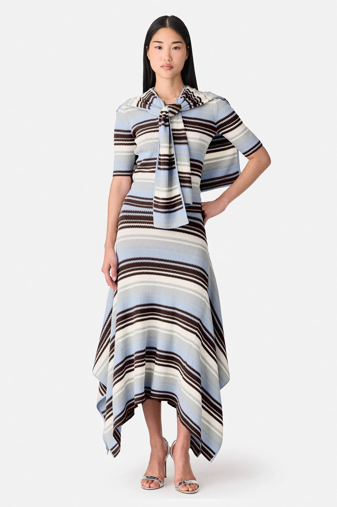 Striped Jacquard Scarf Top sold by Monse product image thumbnail 2