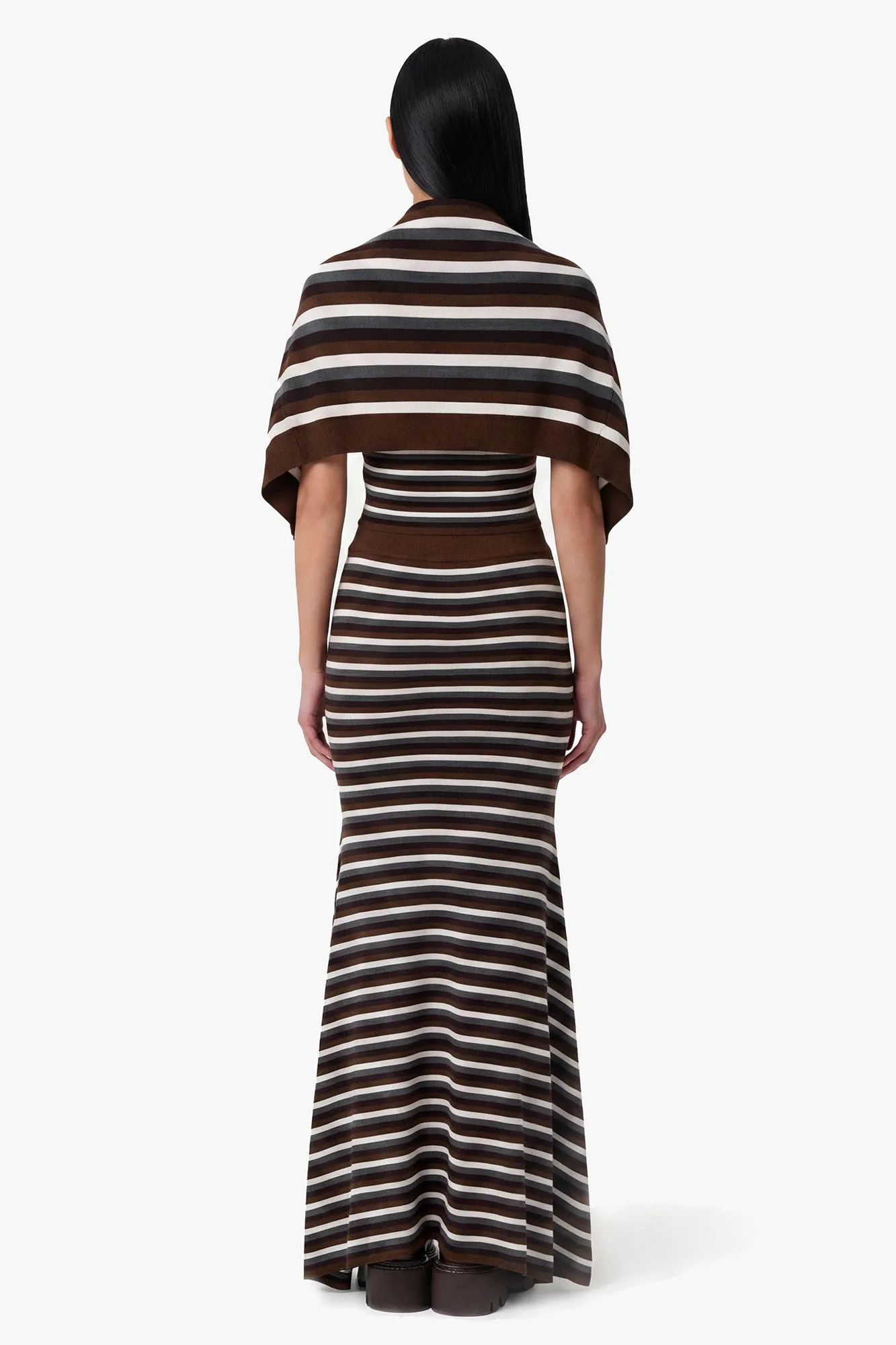 Stripe Cascade Skirt sold by Monse product image thumbnail 4