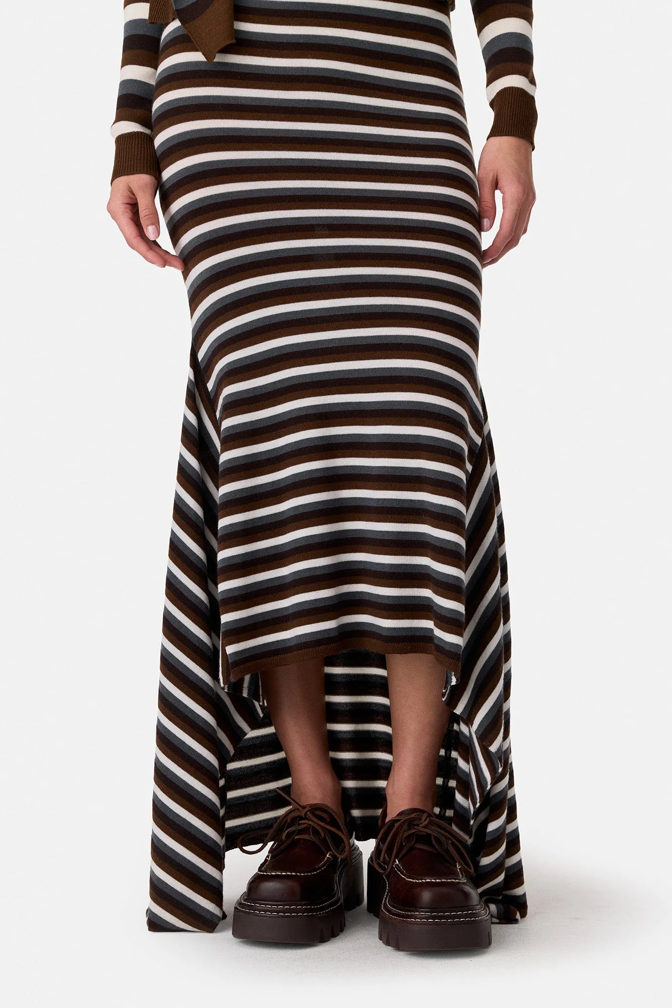 Stripe Cascade Skirt sold by Monse product image thumbnail 5
