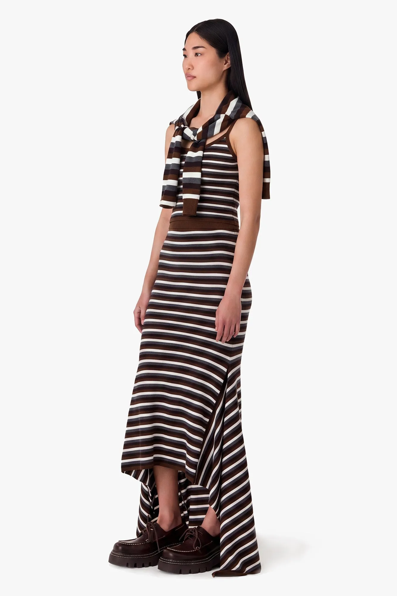 Stripe Cascade Skirt sold by Monse product image thumbnail 3