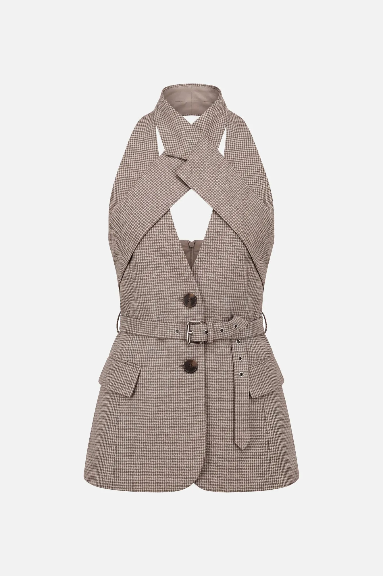 Cross Lapel Vest Jacket sold by Monse