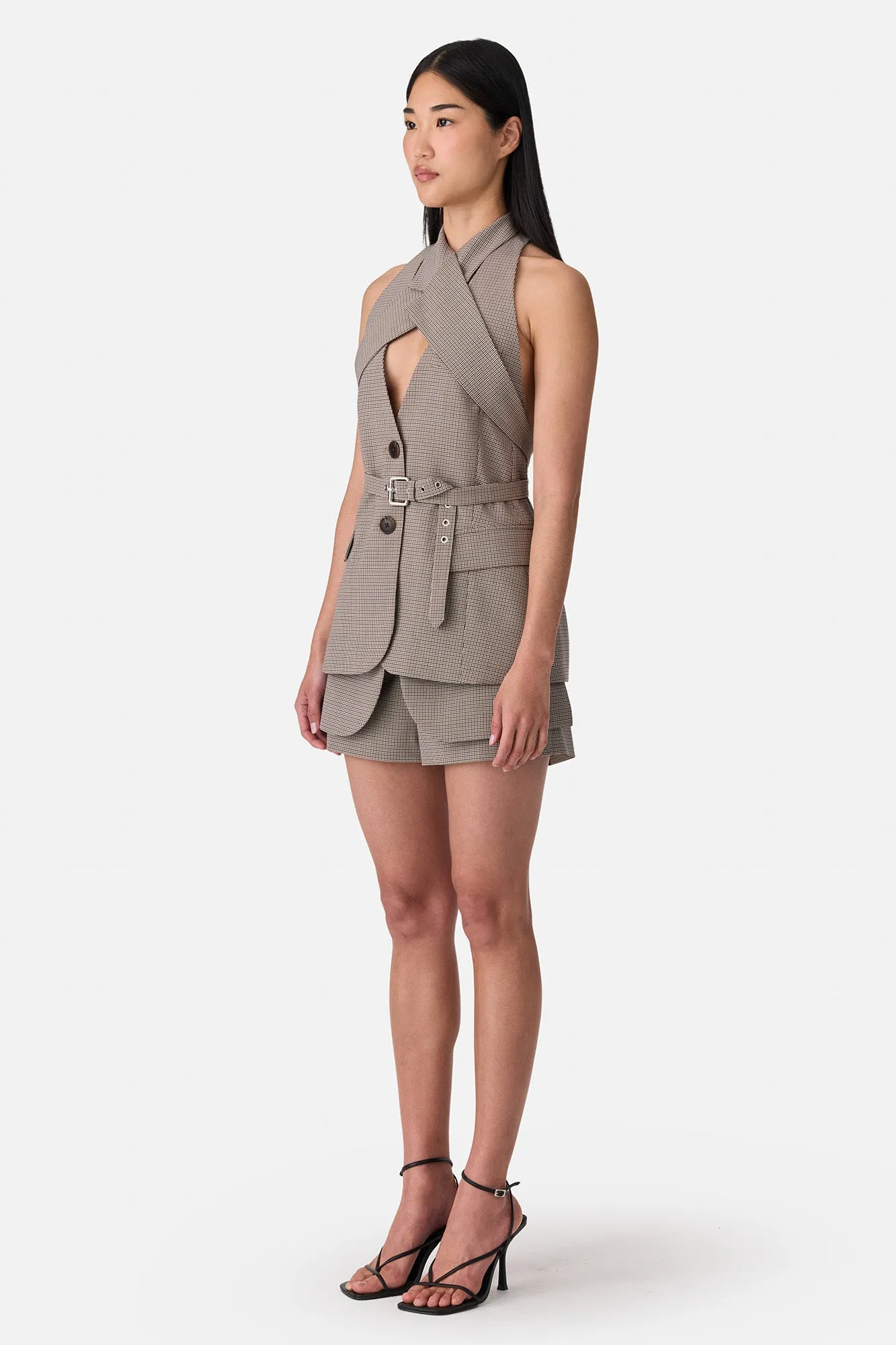 Cross Lapel Vest Jacket sold by Monse product image thumbnail 3