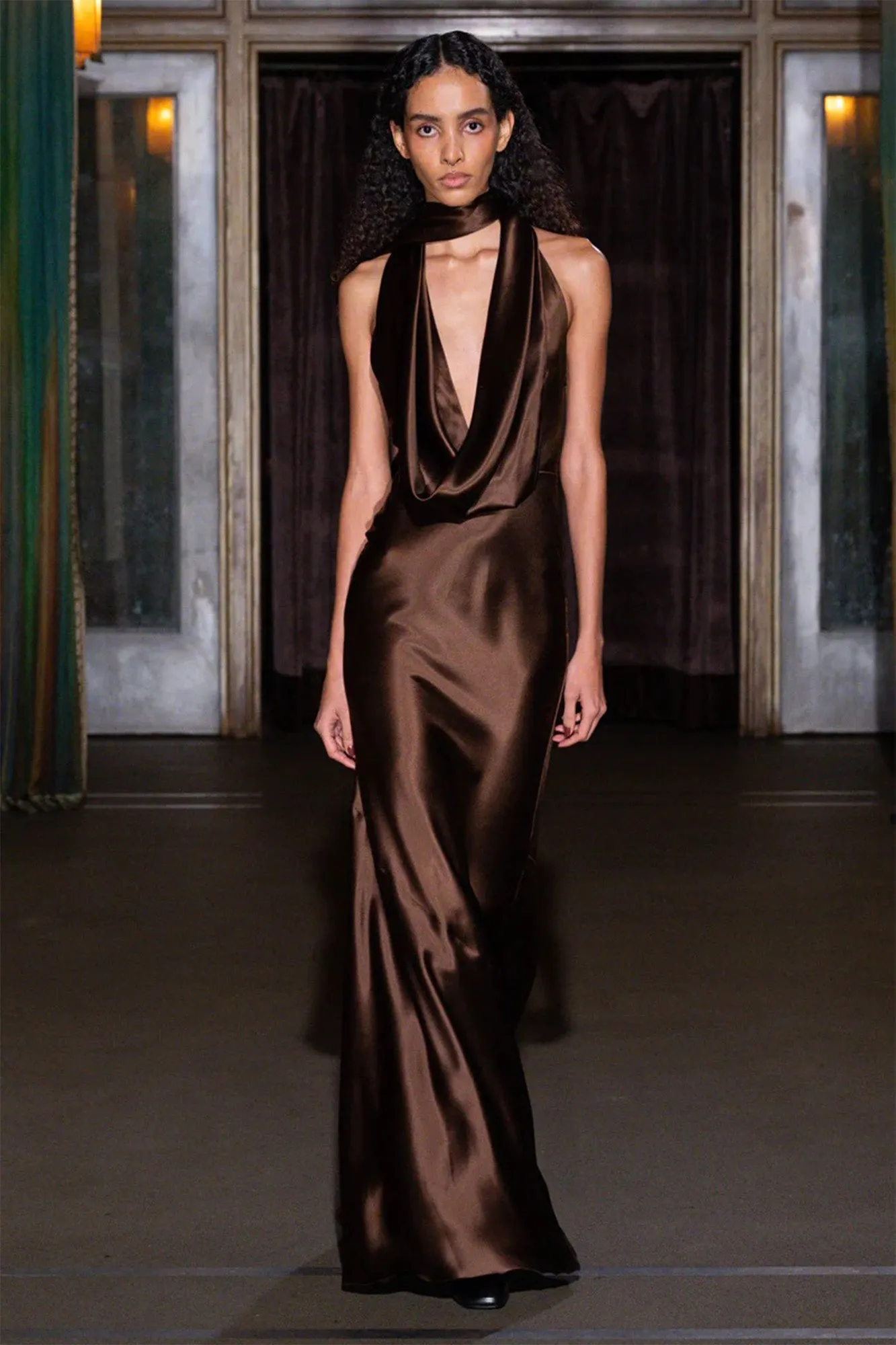 Scarf Maxi Dress sold by Monse product image thumbnail 2