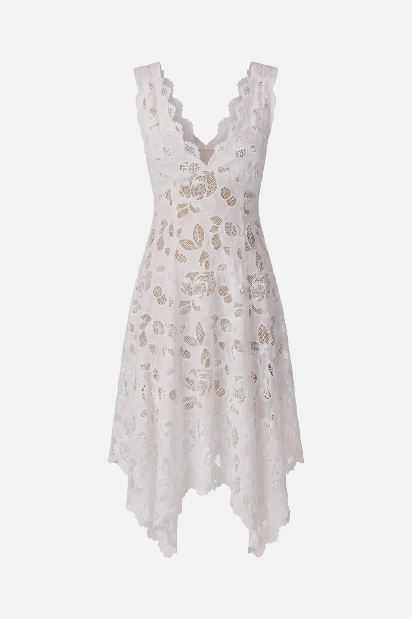 Eyelet Laced Midi Dress sold by Monse