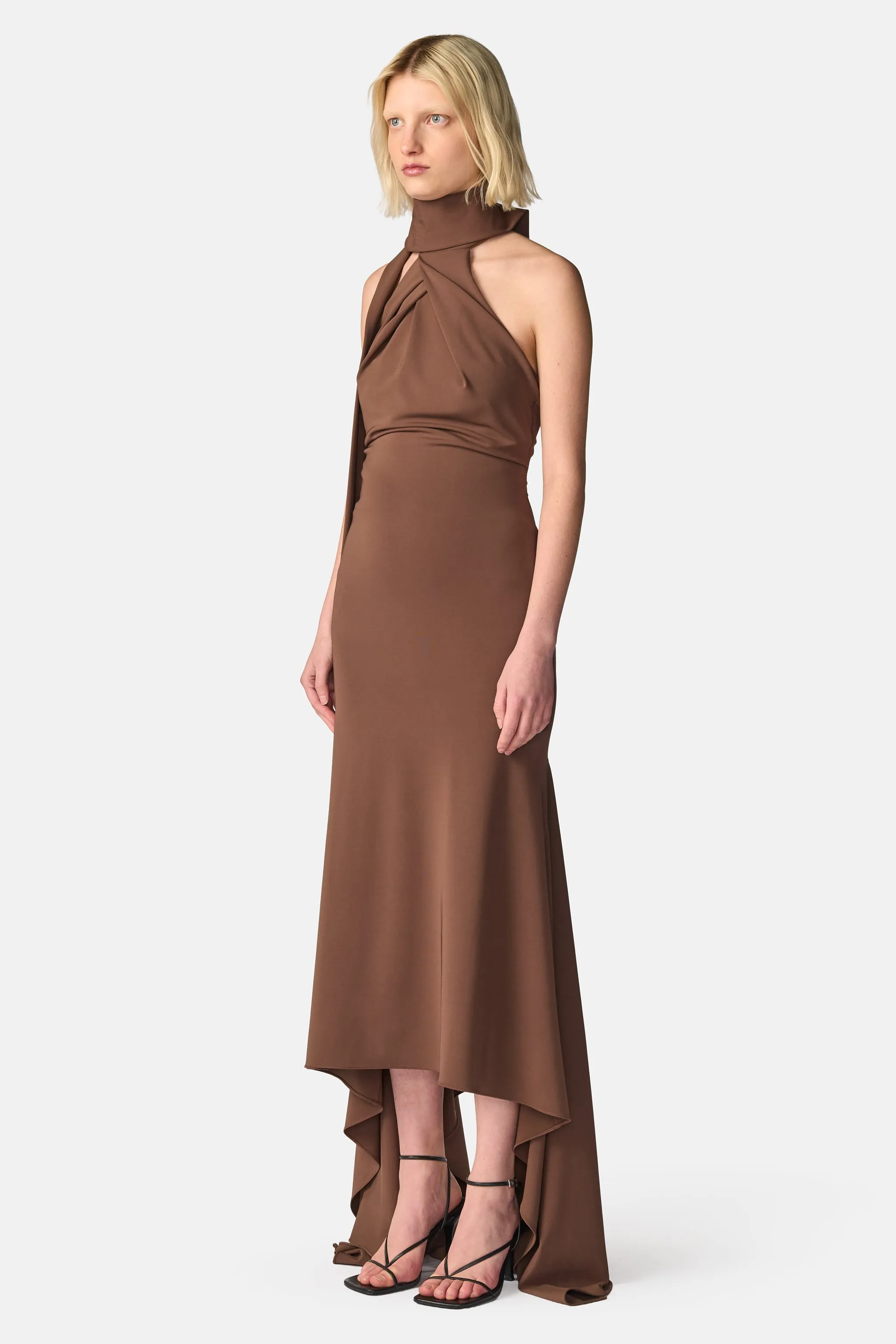 Twist Front Roll Neck Dress sold by Monse product image thumbnail 3