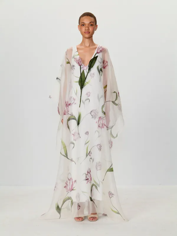 Tulip Organza Kaftan made by Monse
