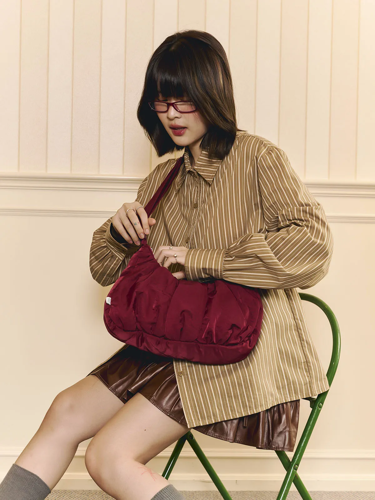 Small Croissant Sling (Glazed Cherry) sold by Good Totes product image thumbnail 3