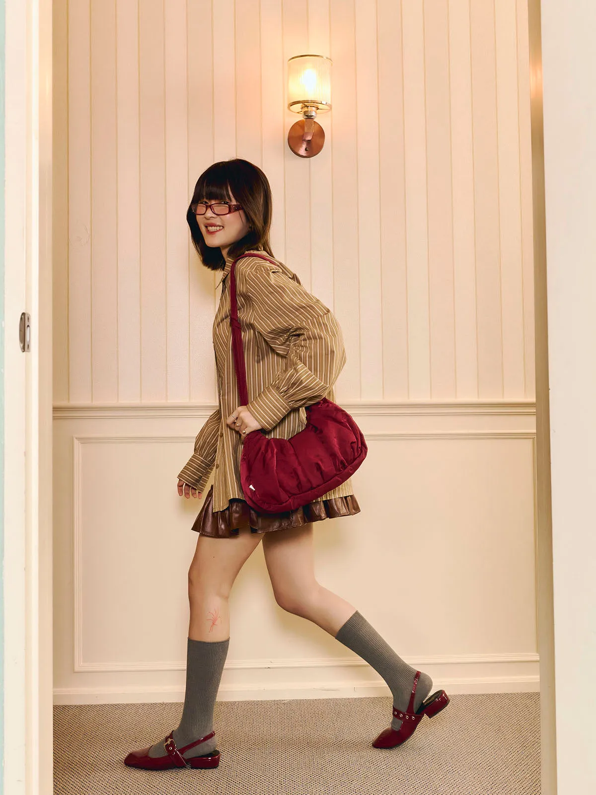 Small Croissant Sling (Glazed Cherry) sold by Good Totes product image thumbnail 4