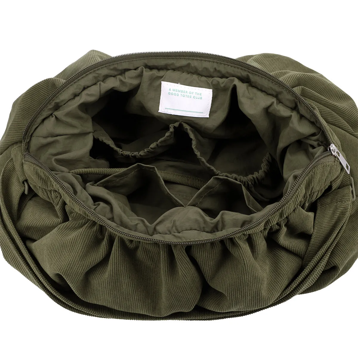 Large Croissant Sling (Corduroy Olive) sold by Good Totes product image thumbnail 2
