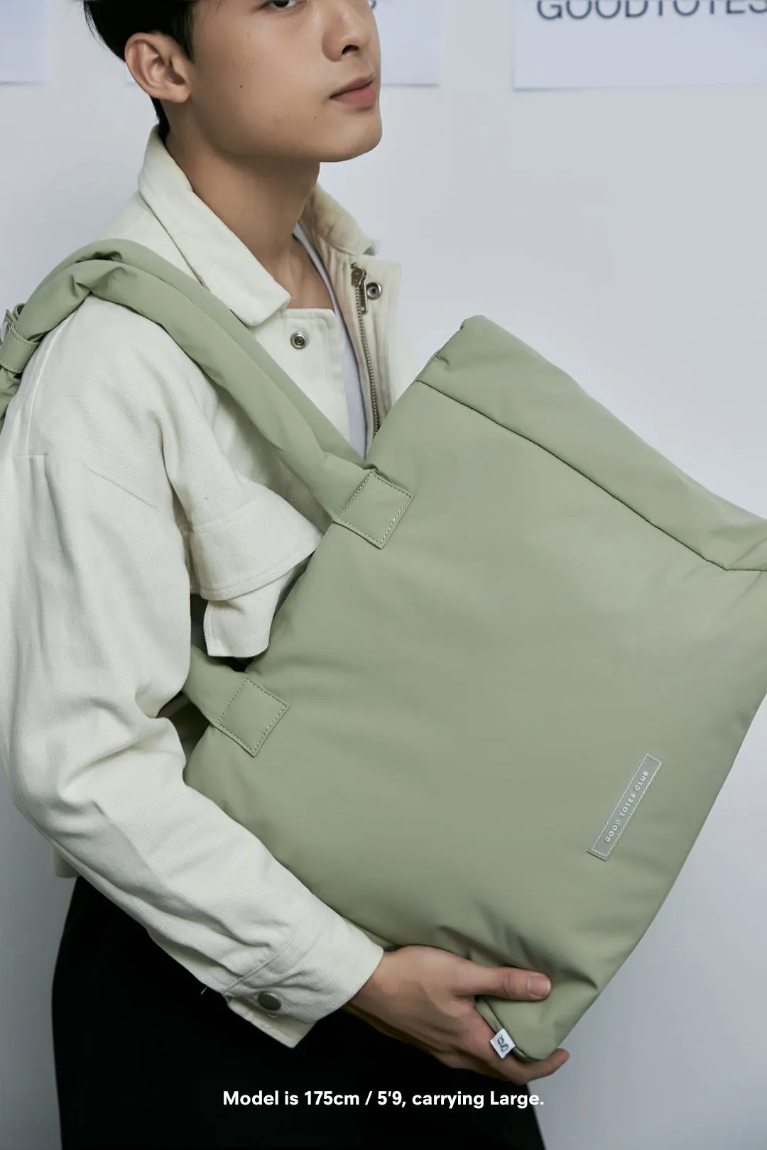 Go-Getter Laptop Tote (Nylon Sage) sold by Good Totes product image thumbnail 2