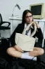 Go-Getter Laptop Tote (Nylon Cream) sold by Good Totes