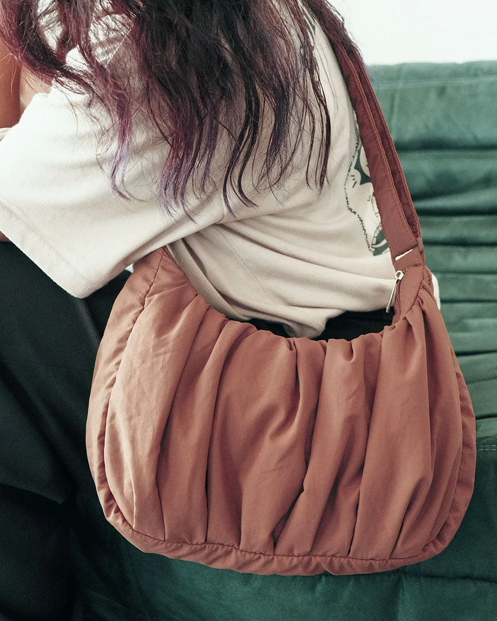 *Ships Late-November* Small Croissant Sling (Rose Tea) sold by Good Totes product image thumbnail 2