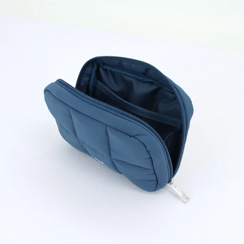 Regular Bread Puffer Pouch (Stone Blue) sold by Good Totes product image thumbnail 3