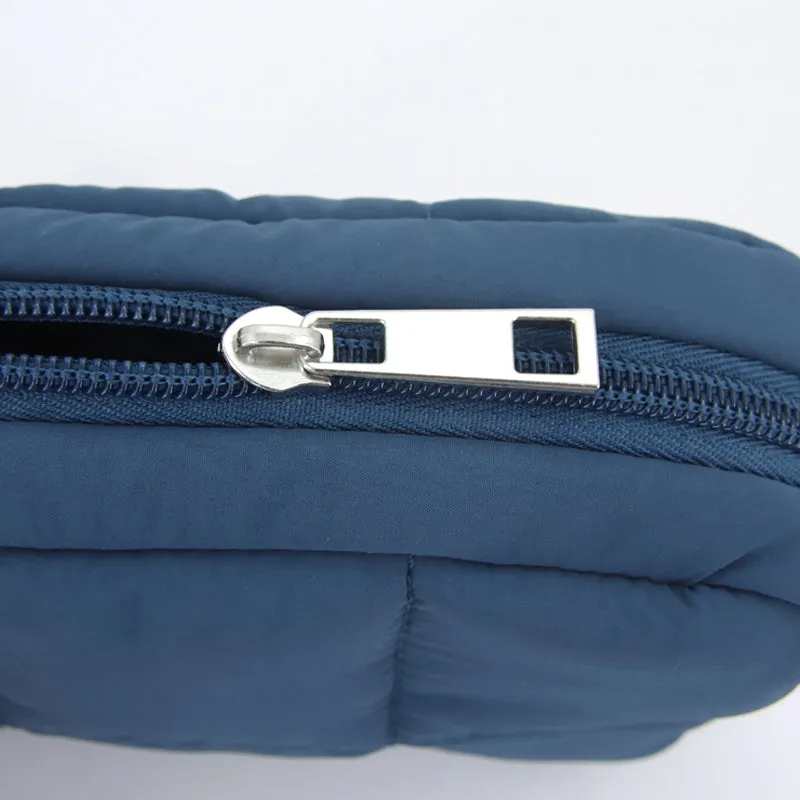 Regular Bread Puffer Pouch (Stone Blue) sold by Good Totes product image thumbnail 4